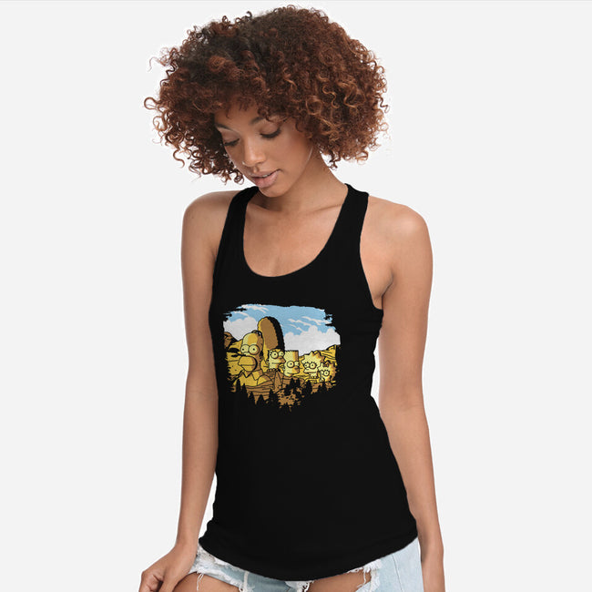 Mount Simpsons-Womens-Racerback-Tank-dalethesk8er