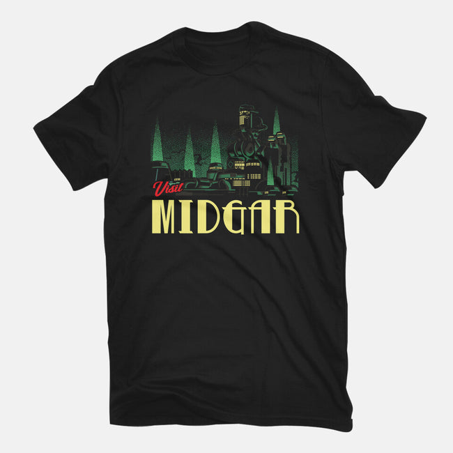 Visit Midgar-Unisex-Basic-Tee-arace