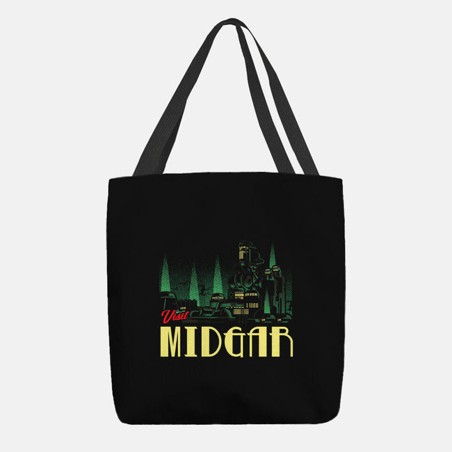 Visit Midgar-None-Basic Tote-Bag-arace