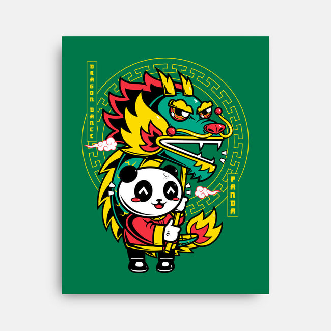 Dragon Dance Panda-None-Stretched-Canvas-krisren28