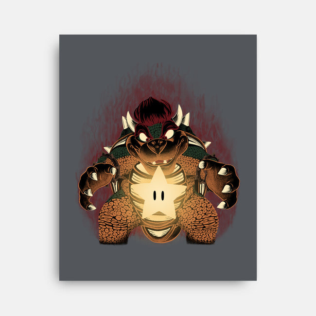 Bowser Star-None-Stretched-Canvas-rmatix