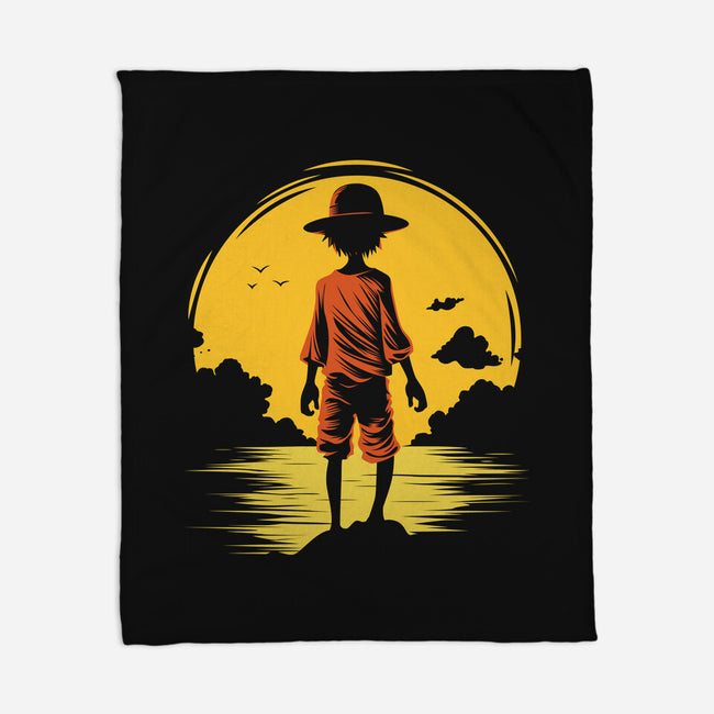 Young Pirate-None-Fleece-Blanket-Astoumix