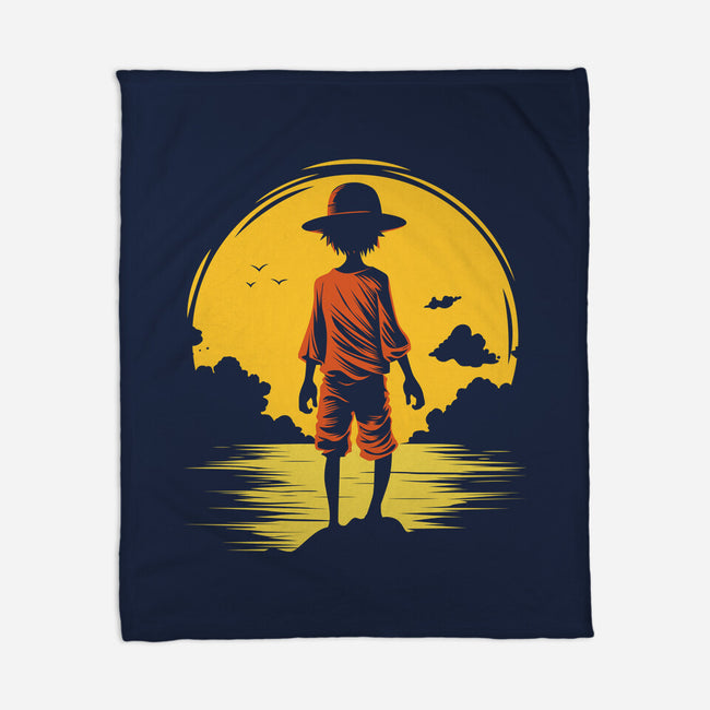 Young Pirate-None-Fleece-Blanket-Astoumix