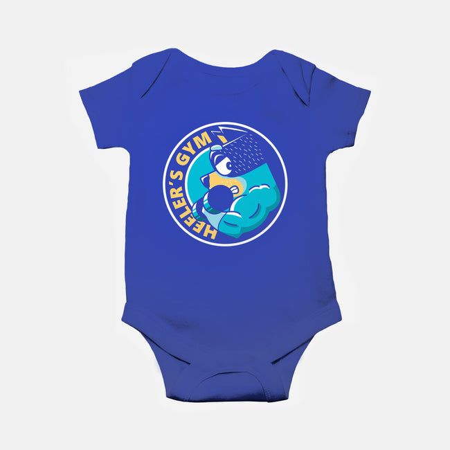 Heeler's Gym-Baby-Basic-Onesie-retrodivision