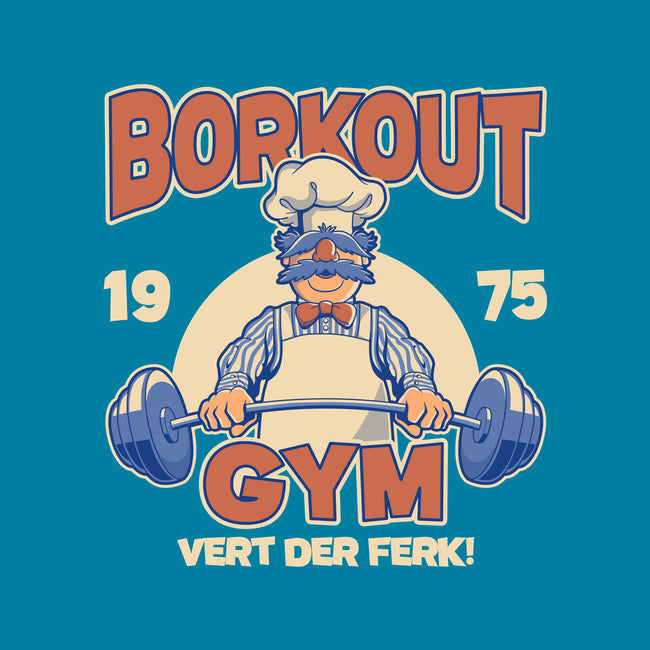 Borkout Gym-None-Matte-Poster-retrodivision