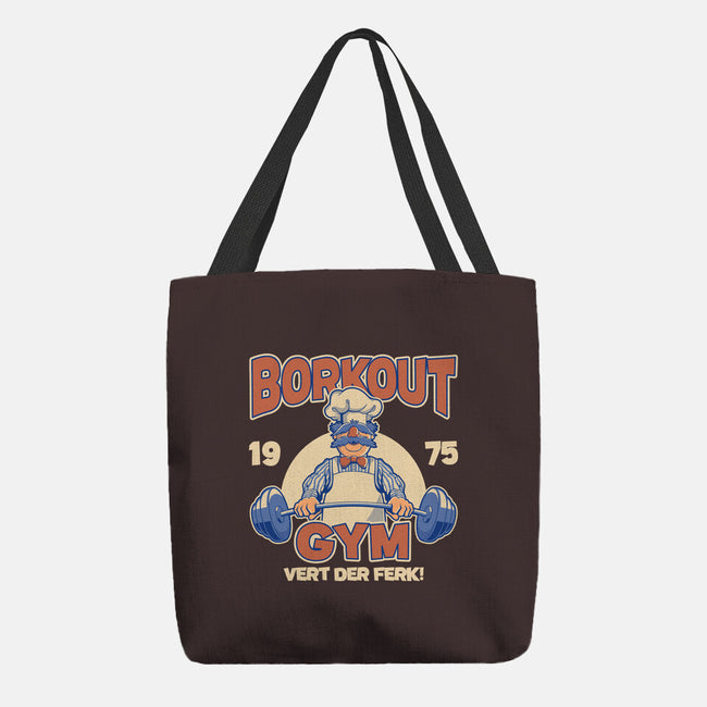 Borkout Gym-None-Basic Tote-Bag-retrodivision