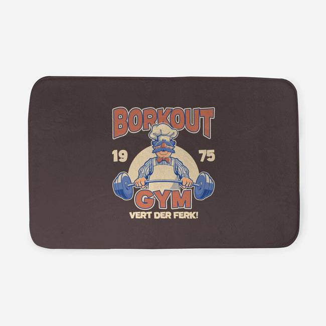 Borkout Gym-None-Memory Foam-Bath Mat-retrodivision