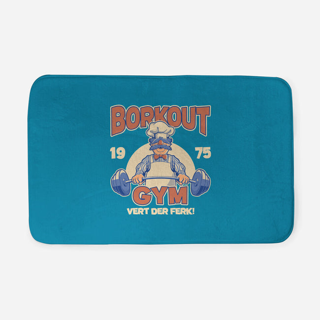 Borkout Gym-None-Memory Foam-Bath Mat-retrodivision