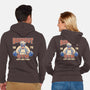 Borkout Gym-Unisex-Zip-Up-Sweatshirt-retrodivision