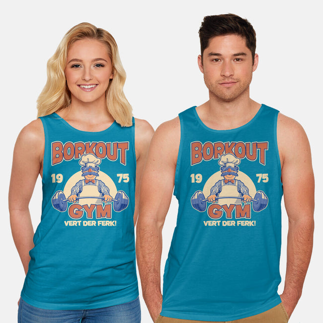 Borkout Gym-Unisex-Basic-Tank-retrodivision