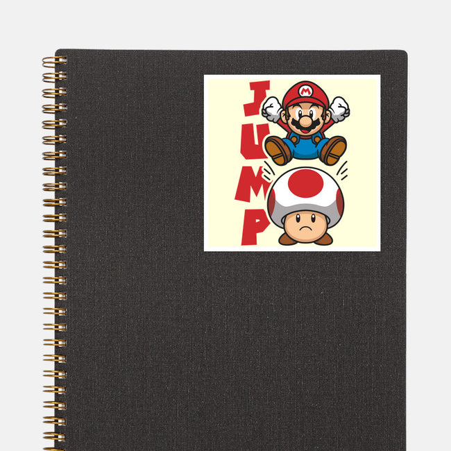 Toad Jump-None-Glossy-Sticker-Astoumix