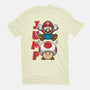 Toad Jump-Mens-Basic-Tee-Astoumix