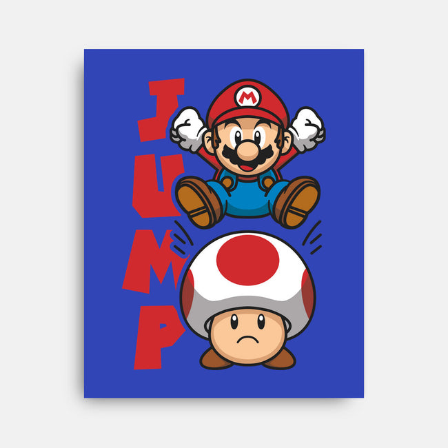 Toad Jump-None-Stretched-Canvas-Astoumix