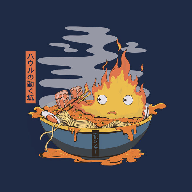 Calcifer Ramen-None-Polyester-Shower Curtain-Claudia