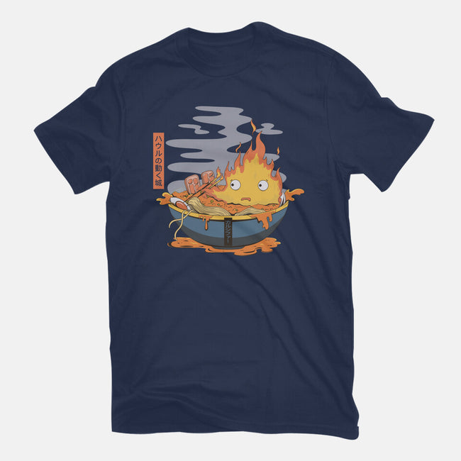 Calcifer Ramen-Mens-Premium-Tee-Claudia