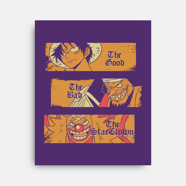 The Good The Bad And The Star Clown-None-Stretched-Canvas-naomori