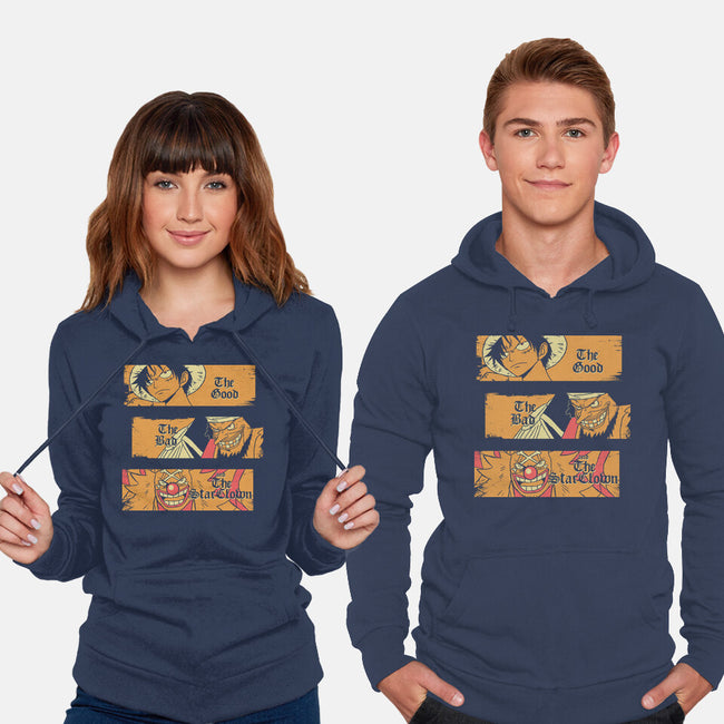 The Good The Bad And The Star Clown-Unisex-Pullover-Sweatshirt-naomori