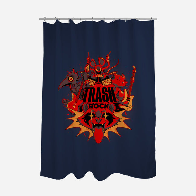 Trash Rock-None-Polyester-Shower Curtain-Kabuto Studio