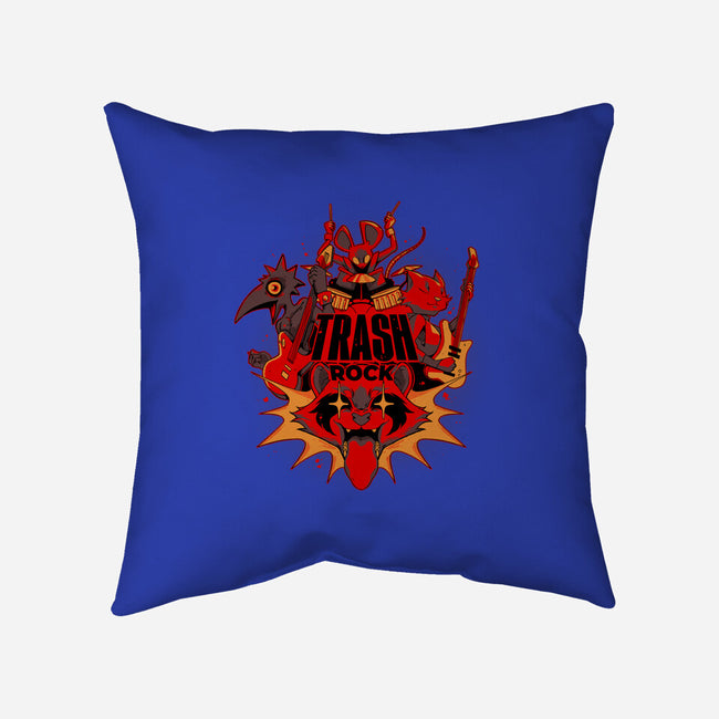 Trash Rock-None-Removable Cover-Throw Pillow-Kabuto Studio