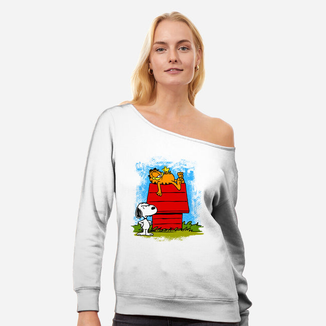 The Unwanted Guest-Womens-Off Shoulder-Sweatshirt-drbutler