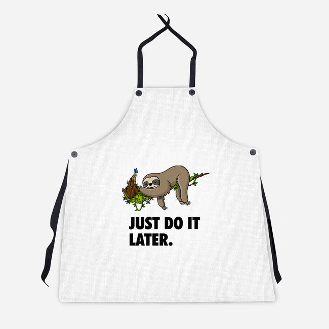 Just Do It Later-Unisex-Kitchen-Apron-drbutler