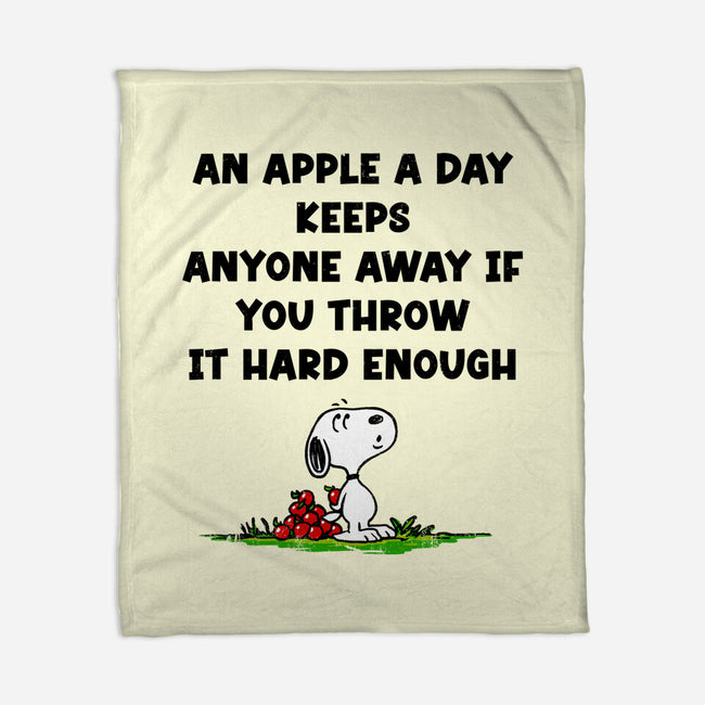 An Apple A Day-None-Fleece-Blanket-drbutler