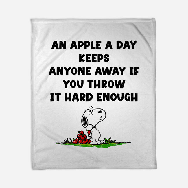 An Apple A Day-None-Fleece-Blanket-drbutler