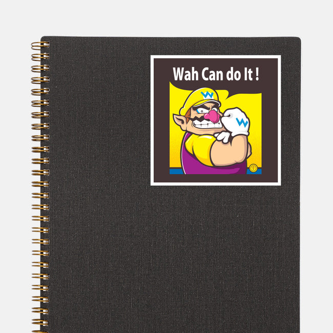 Wah Can Do It-None-Glossy-Sticker-arace