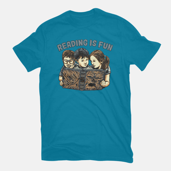 Reading Is Fun For Us-Unisex-Basic-Tee-momma_gorilla