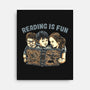 Reading Is Fun For Us-None-Stretched-Canvas-momma_gorilla