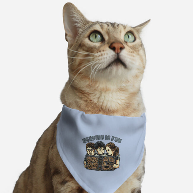 Reading Is Fun For Us-Cat-Adjustable-Pet Collar-momma_gorilla