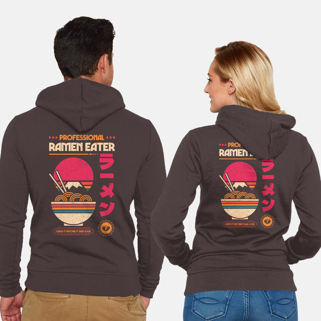 Professional Ramen Eater-Unisex-Zip-Up-Sweatshirt-sachpica