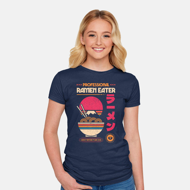 Professional Ramen Eater-Womens-Fitted-Tee-sachpica