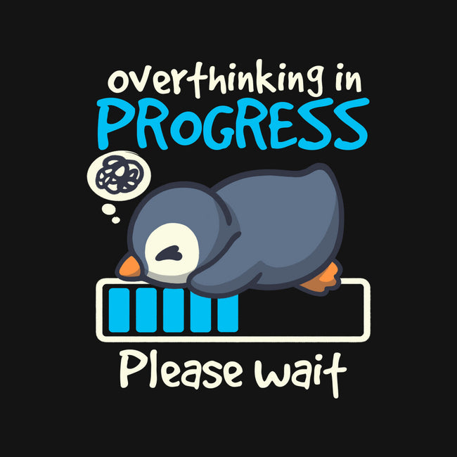 Penguin Overthinking In Progress-None-Polyester-Shower Curtain-NemiMakeit