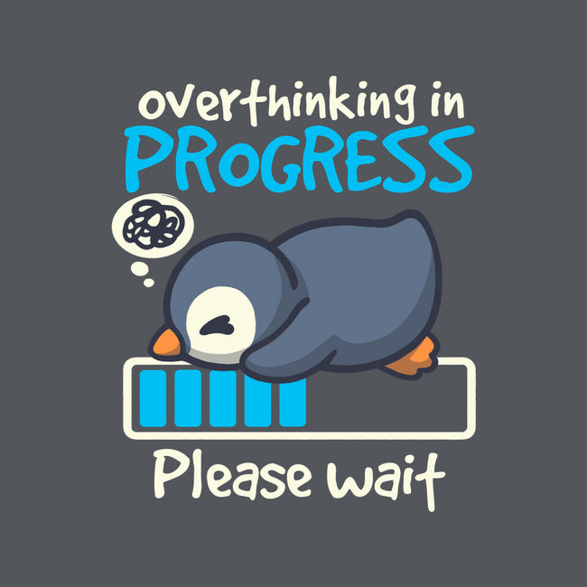 Penguin Overthinking In Progress-None-Polyester-Shower Curtain-NemiMakeit