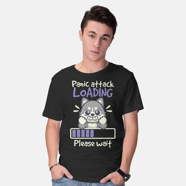 Panic Attack Loading-Mens-Basic-Tee-NemiMakeit