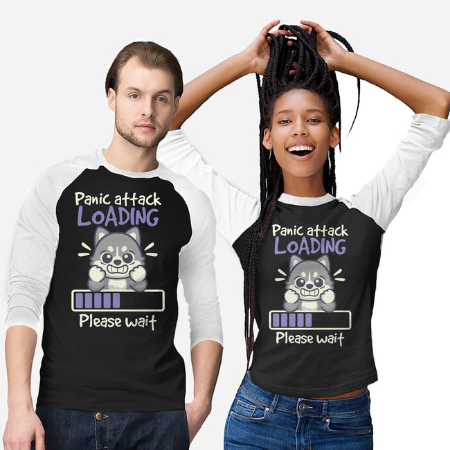 Panic Attack Loading-Unisex-Baseball-Tee-NemiMakeit