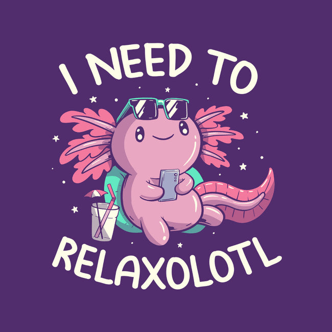 I Need To Relaxalotl-None-Removable Cover w Insert-Throw Pillow-koalastudio