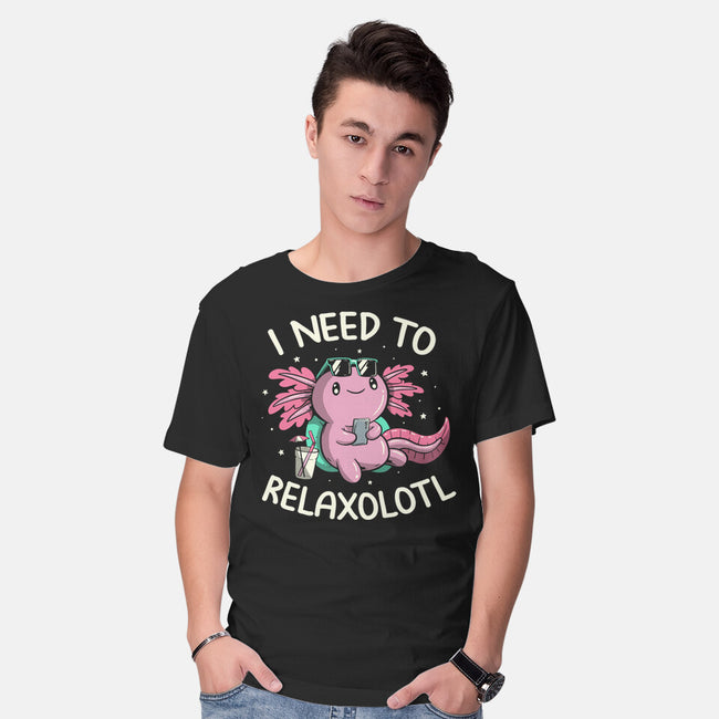 I Need To Relaxalotl-Mens-Basic-Tee-koalastudio