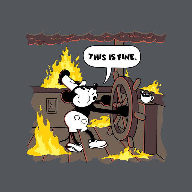 Everything's Fine On The Steamboat-None-Fleece-Blanket-rocketman_art