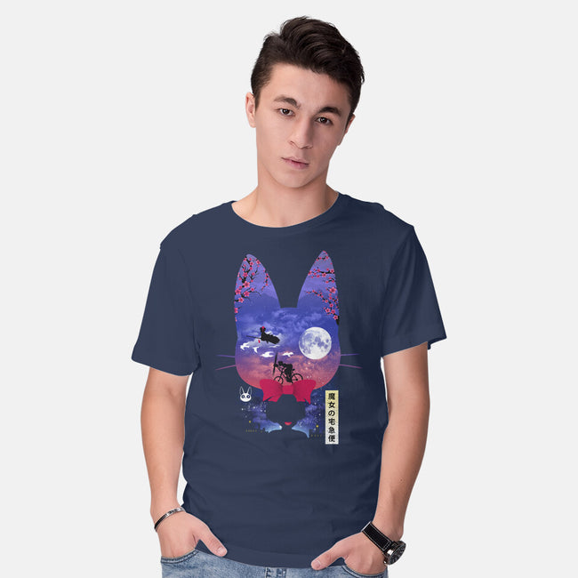 Cat Delivery-Mens-Basic-Tee-dandingeroz