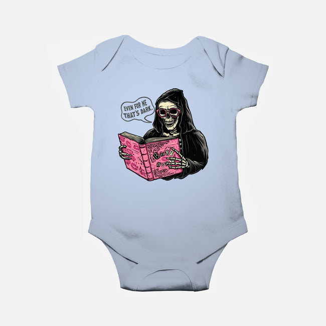 Burn Book-Baby-Basic-Onesie-momma_gorilla