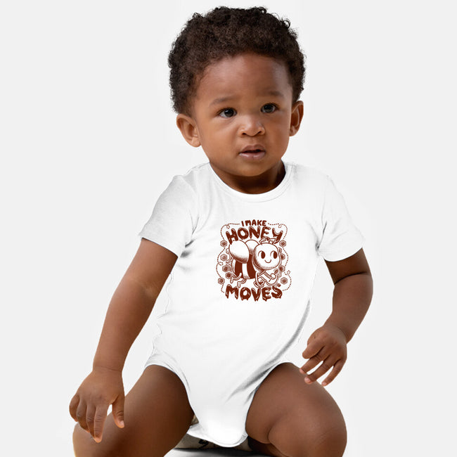 Honey Moves-Baby-Basic-Onesie-Aarons Art Room