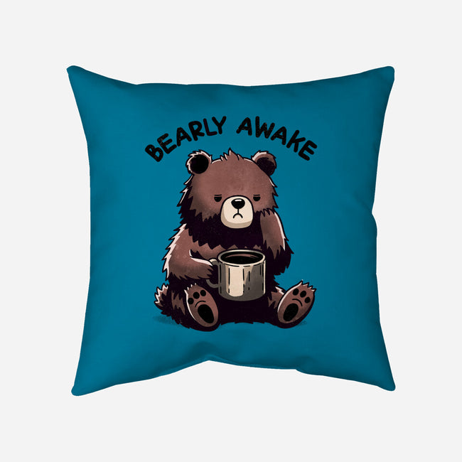 Bearly Awake-None-Removable Cover-Throw Pillow-fanfreak1