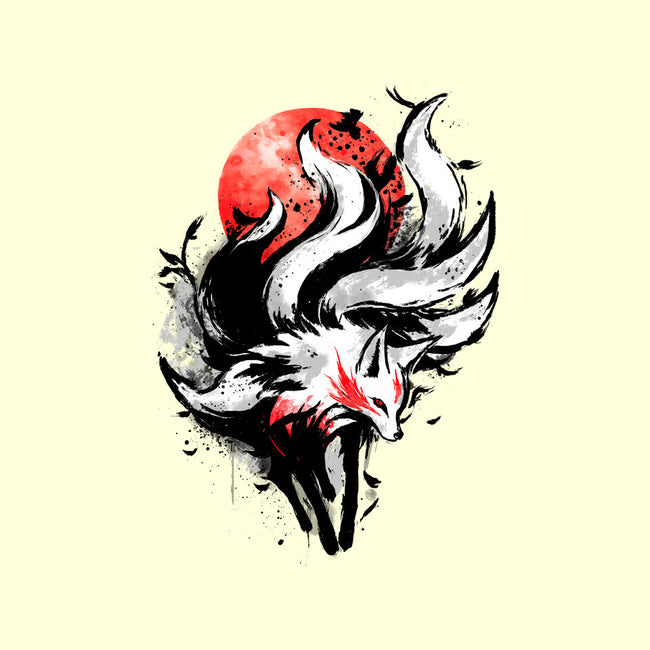 Kitsune Fox Splash-None-Glossy-Sticker-fanfreak1