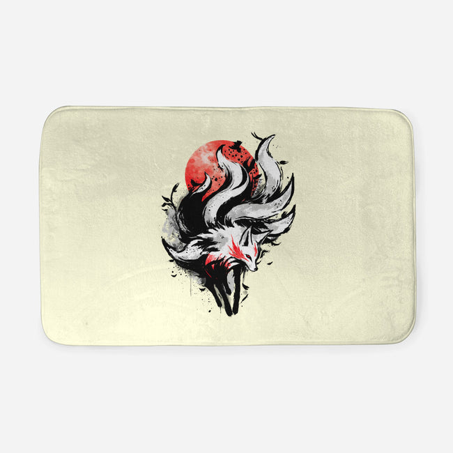 Kitsune Fox Splash-None-Memory Foam-Bath Mat-fanfreak1