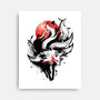 Kitsune Fox Splash-None-Stretched-Canvas-fanfreak1