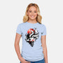 Kitsune Fox Splash-Womens-Fitted-Tee-fanfreak1