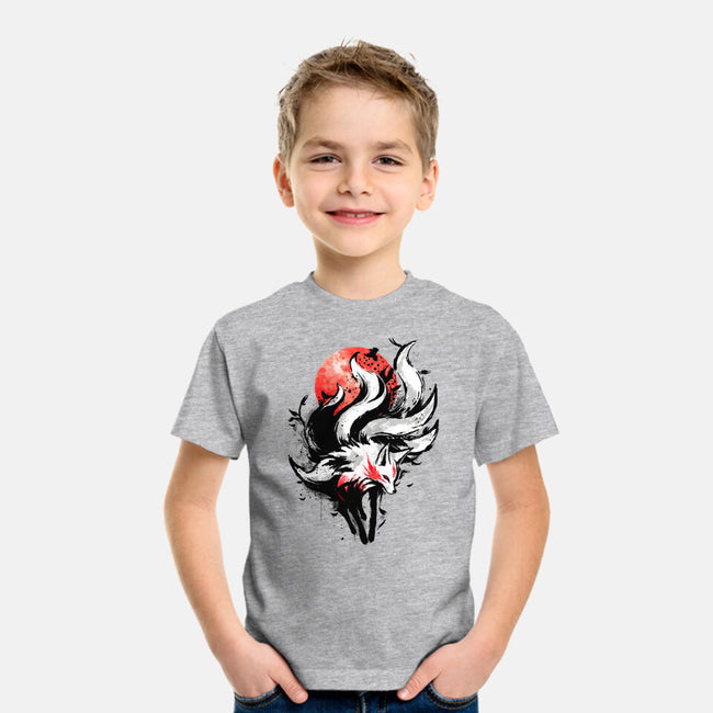 Kitsune Fox Splash-Youth-Basic-Tee-fanfreak1