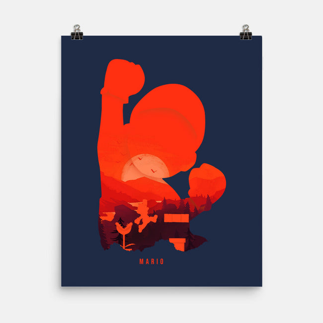 Mario Landscape-None-Matte-Poster-MaxoArt